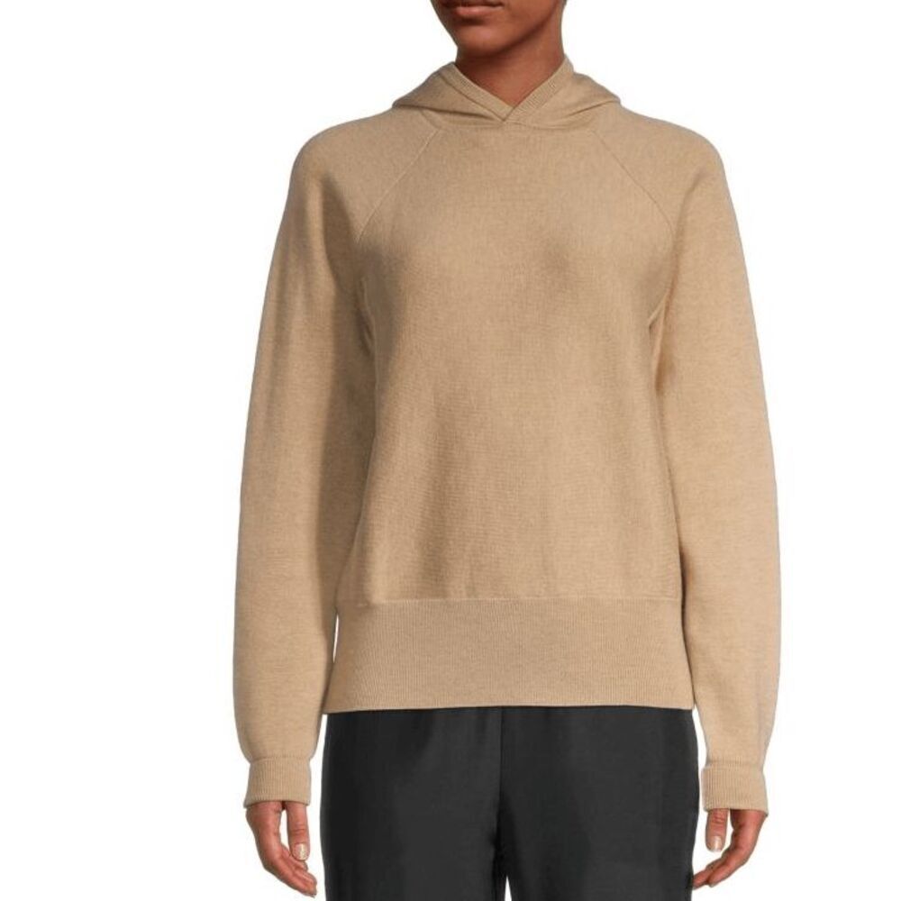 Thakoon Merino Wool‎ Blend Hoodie Sweater Camel Tan Knit Size Small
